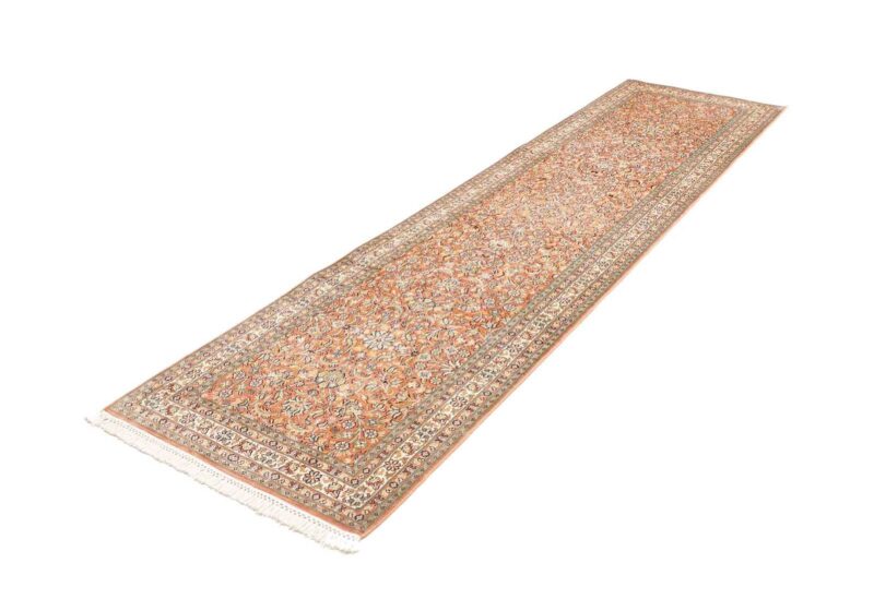 Kashmir Oriental Rug 80 × 295 cm, Silk, hand-knotted — view 2