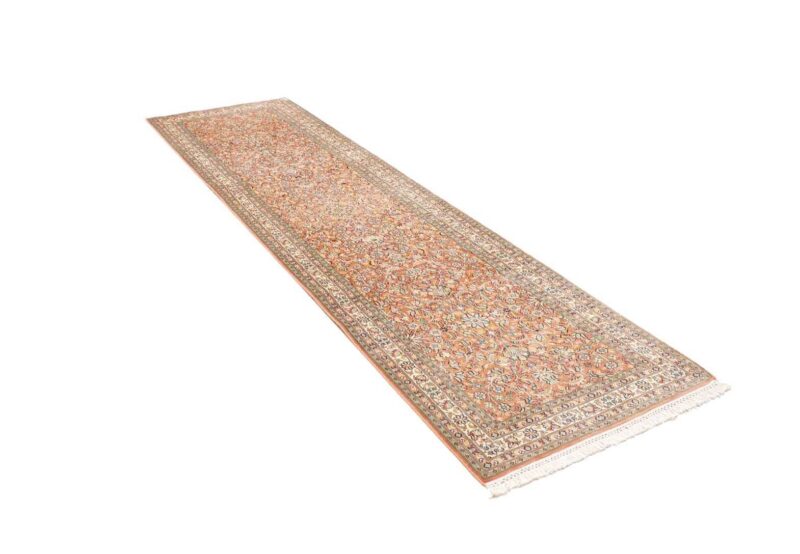 Kashmir Oriental Rug 80 × 295 cm, Silk, hand-knotted — view 3