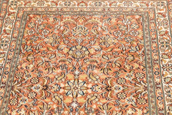Kashmir Oriental Rug 80 × 295 cm, Silk, hand-knotted — view 7
