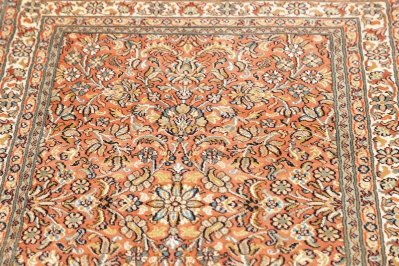 Kashmir Oriental Rug 80 × 295 cm, Silk, hand-knotted — view 7