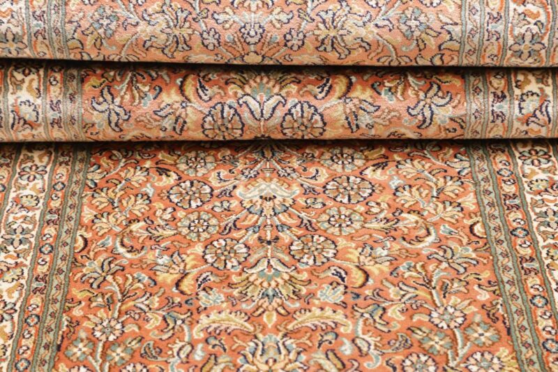 Kashmir Oriental Rug 80 × 295 cm, Silk, hand-knotted — view 9