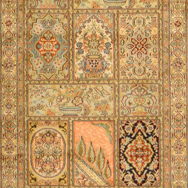 Kashmir Oriental Rug 81 × 312 cm, Silk, hand-knotted — view 4