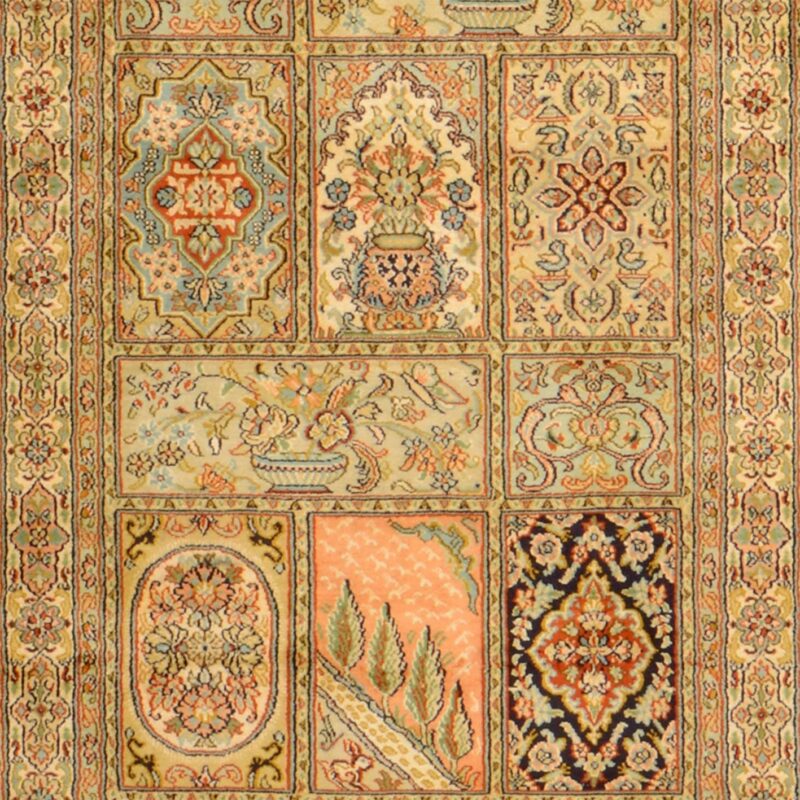 Kashmir Oriental Rug 81 × 312 cm, Silk, hand-knotted — view 4
