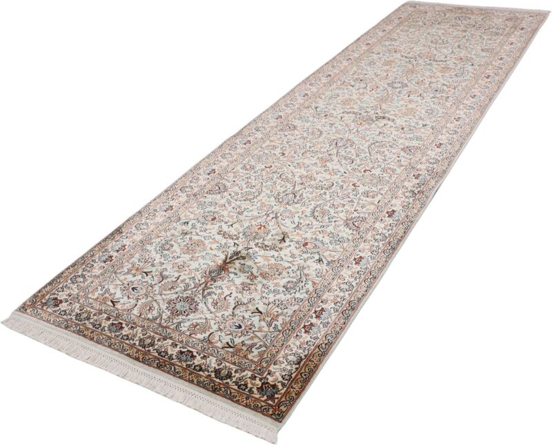 Kashmir Oriental Rug 83 × 303 cm, Silk, hand-knotted — view 3 Kashmir Oriental Rug 83 × 303 cm, Silk, hand-knotted — view 3