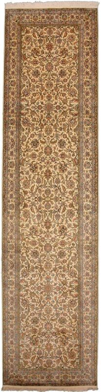 Kashmir Oriental Rug 95 × 377 cm, Silk, hand-knotted, runner