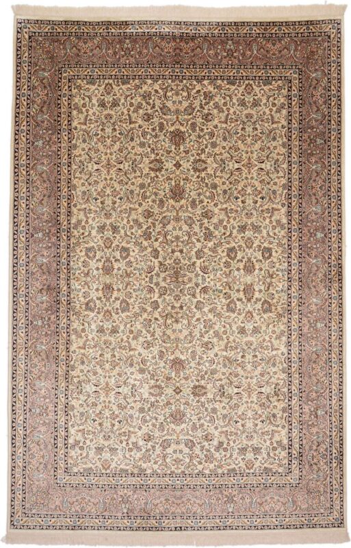 Kashmir Oriental Rug 179 × 276 cm, Silk, hand-knotted, fine