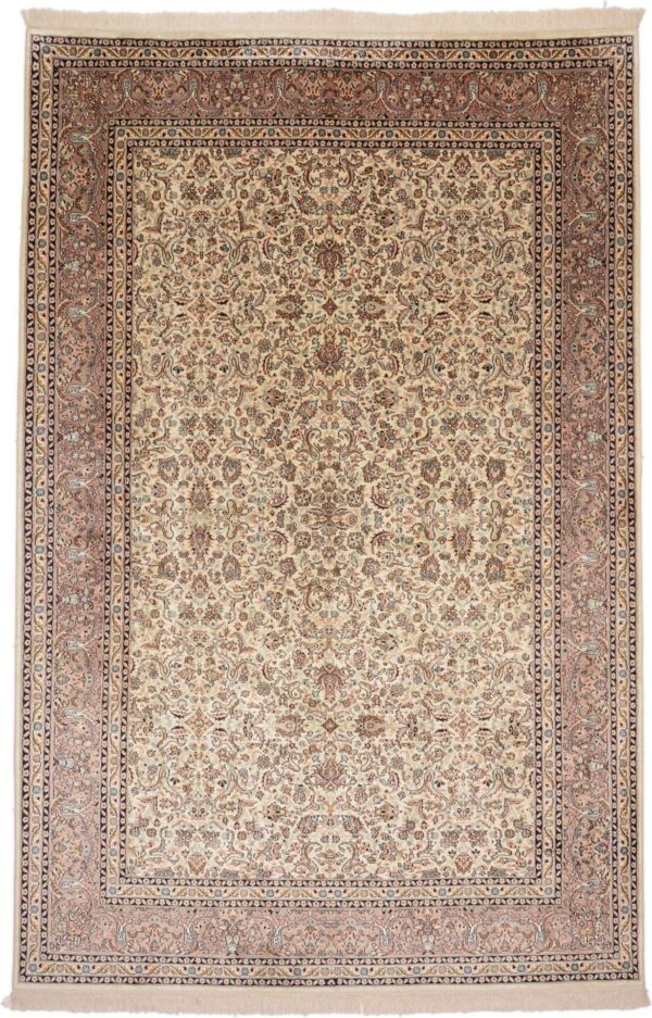 Kashmir Oriental Rug 179 × 276 cm, Silk, hand-knotted, fine