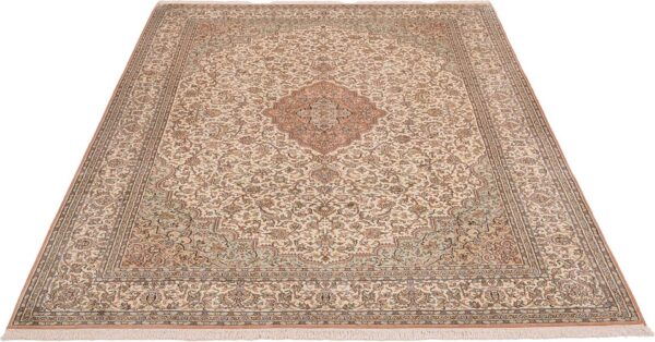 Kashmir Oriental Rug 203 × 284 cm, Silk, hand-knotted — view 2