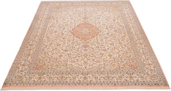 Kashmir Oriental Rug 203 × 284 cm, Silk, hand-knotted — view 3