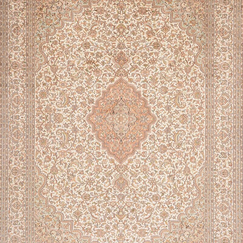 Kashmir Oriental Rug 203 × 284 cm, Silk, hand-knotted — view 6