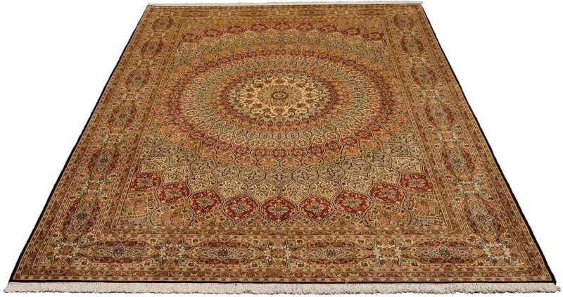 Kashmir Oriental Rug 205 × 282 cm, Silk, hand-knotted — view 2