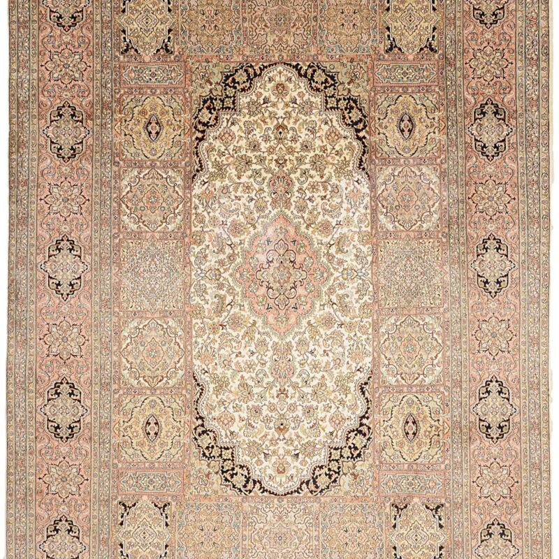 Kashmir Oriental Rug 210 × 305 cm, Silk, hand-knotted — view 6