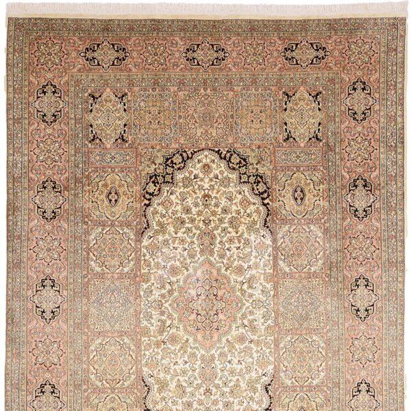 Kashmir Oriental Rug 210 × 305 cm, Silk, hand-knotted — view 7