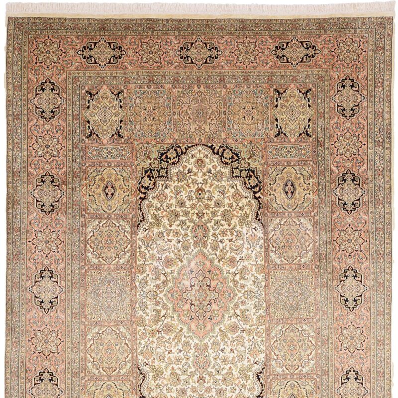 Kashmir Oriental Rug 210 × 305 cm, Silk, hand-knotted — view 7