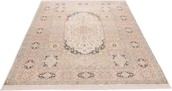 Kashmir Oriental Rug 210 × 305 cm, Silk, hand-knotted — view 3
