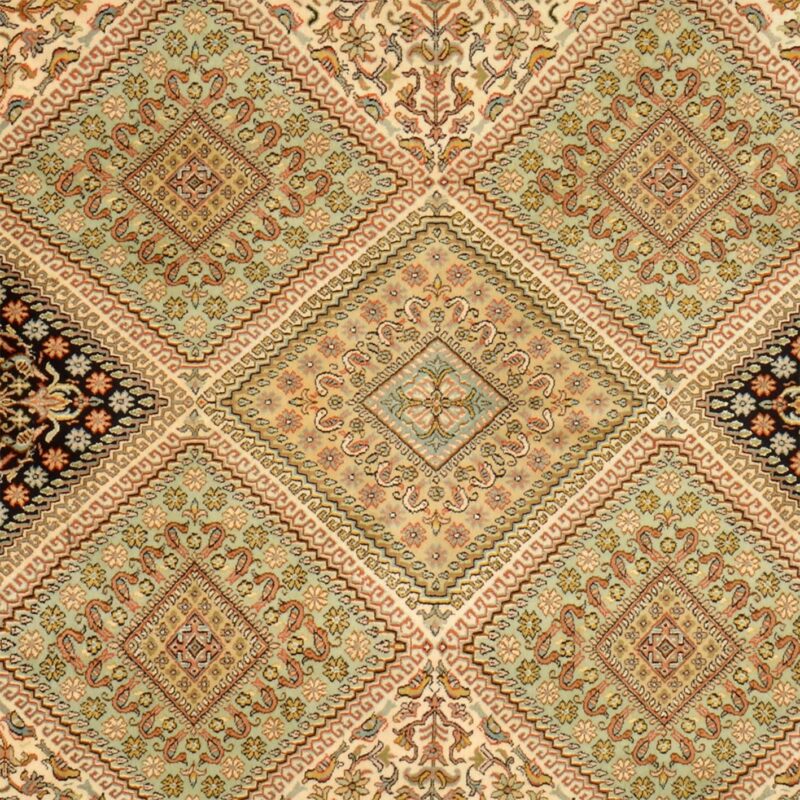 Kashmir Oriental Rug 218 × 319 cm, Silk, hand-knotted — view 4