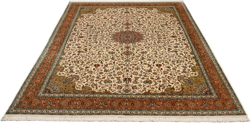 Kashmir Oriental Rug 240 × 331 cm, Silk, hand-knotted — view 2
