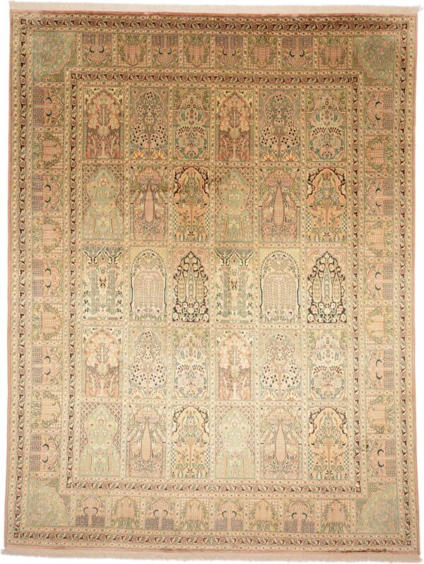 Kashmir Oriental Rug 243 × 320 cm, Silk, hand-knotted