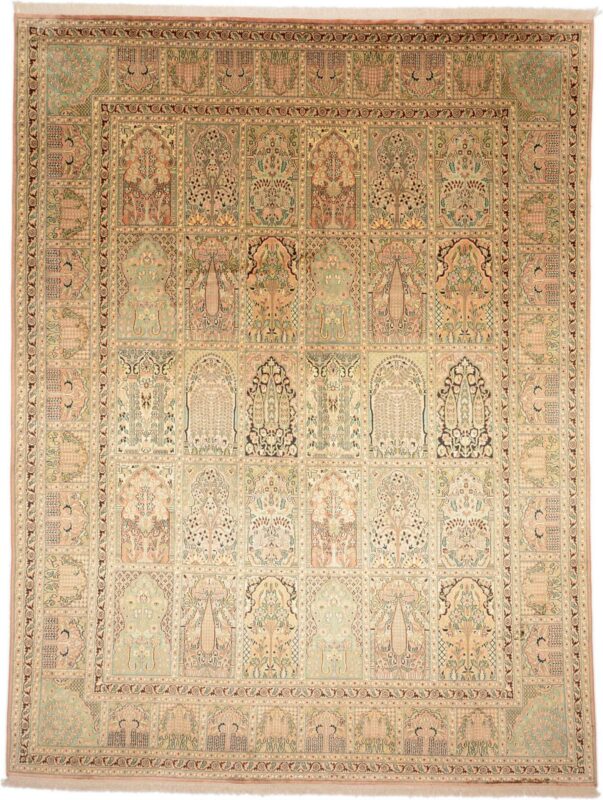 Kashmir Oriental Rug 243 × 320 cm, Silk, hand-knotted