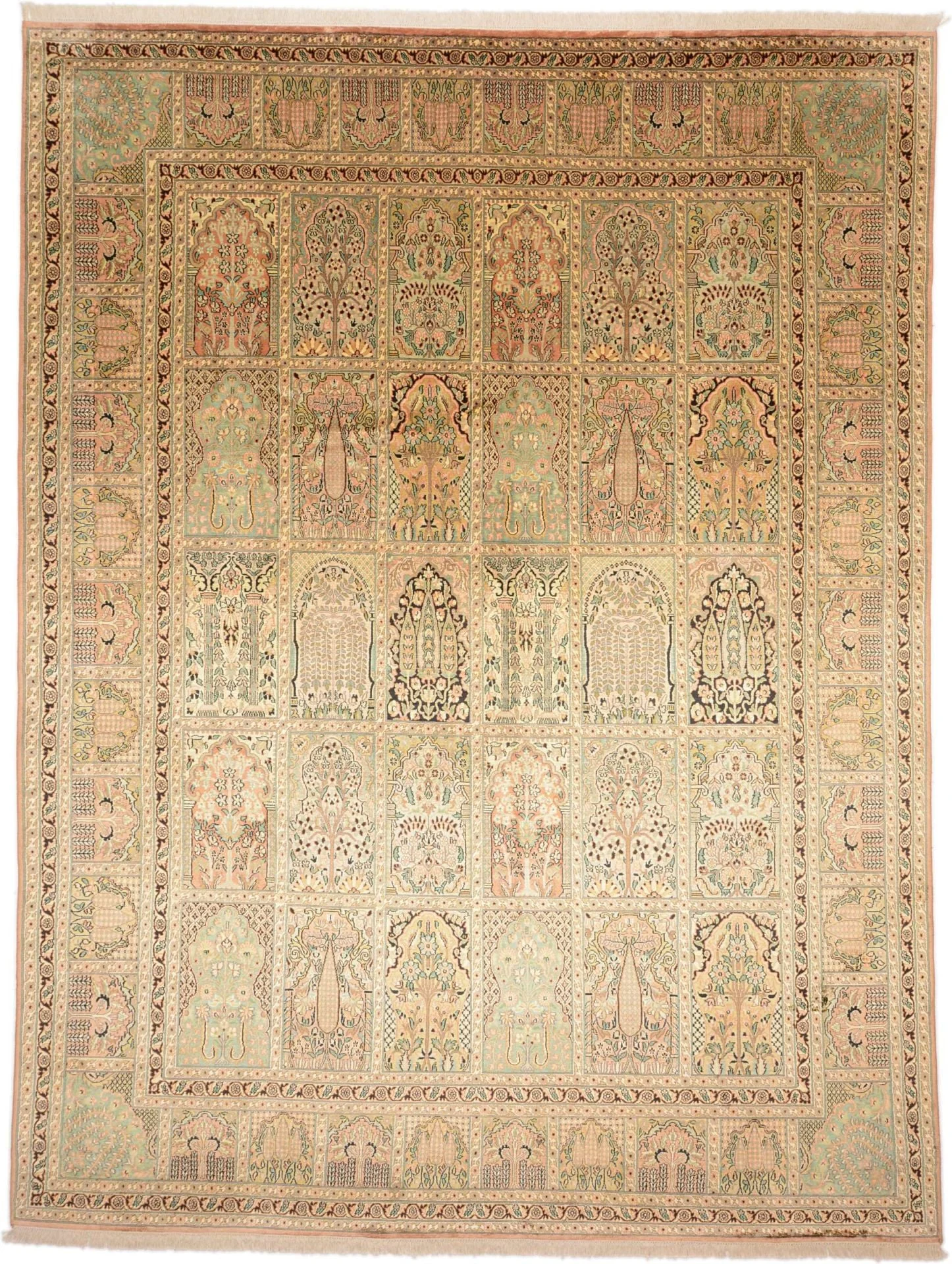 Kashmir Oriental Rug 243 × 320 cm, Silk, hand-knotted