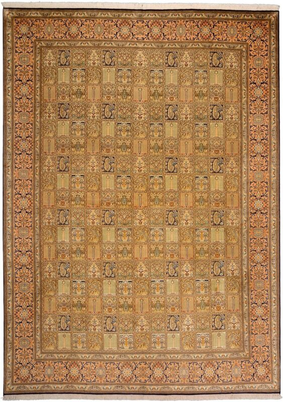 Kashmir Oriental Rug 243 × 333 cm, Silk, hand-knotted