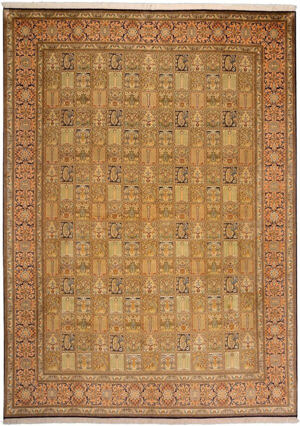 Kashmir Oriental Rug 243 × 333 cm, Silk, hand-knotted
