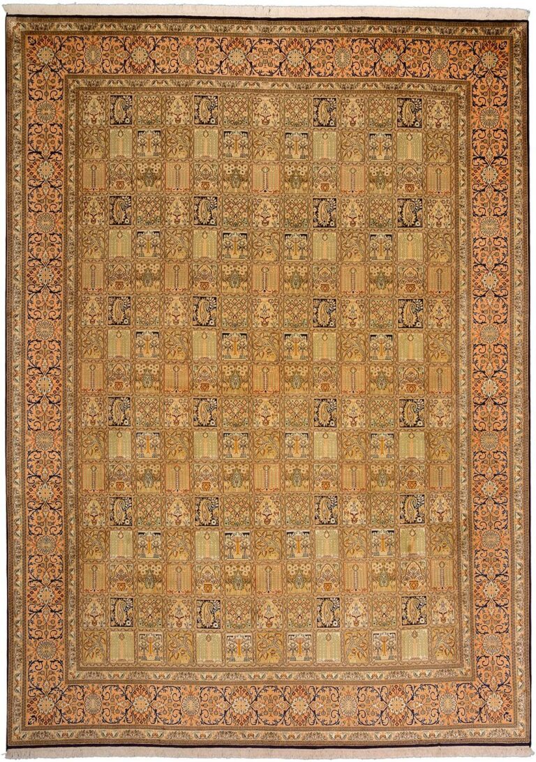 Kashmir Oriental Rug 243 × 333 cm, Silk, hand-knotted