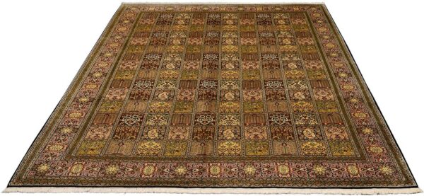 Kashmir Oriental Rug 249 × 336 cm, Silk, hand-knotted — view 2