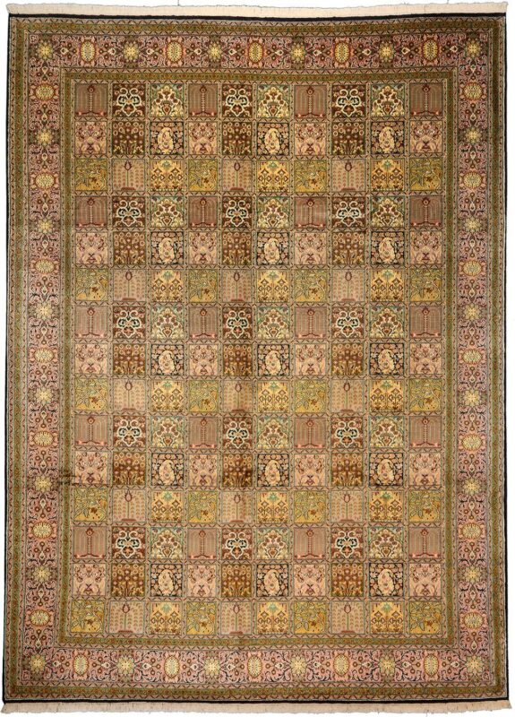 Kashmir Oriental Rug 249 × 336 cm, Silk, hand-knotted