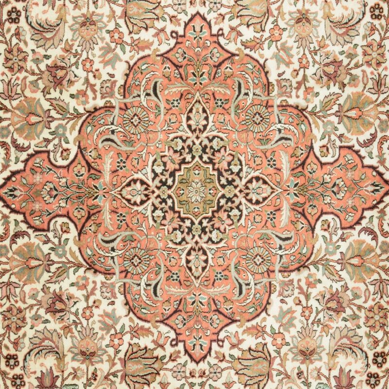 Kashmir Oriental Rug 270 × 366 cm, Silk, hand-knotted, fine — view 4
