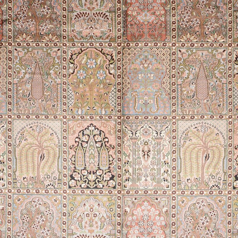 Kashmir Oriental Rug 282 × 354 cm, Silk, hand-knotted — view 5