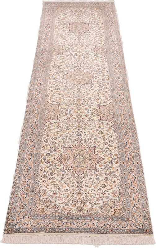 Kashmir Oriental Rug 77 × 325 cm, Silk, hand-knotted — view 3