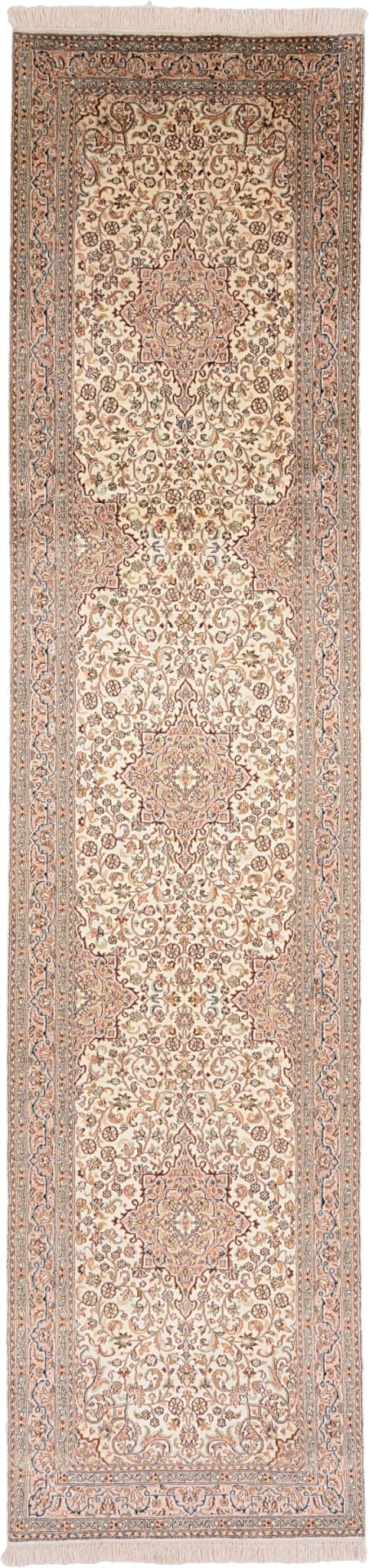 Kashmir Oriental Rug 77 × 325 cm, Silk, hand-knotted