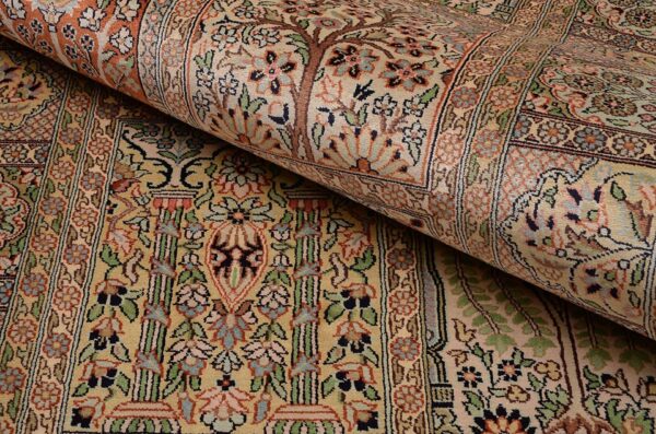 Kashmir Oriental Rug 94 × 298 cm, Silk, hand-knotted — view 4