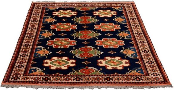 Moltai Oriental Rug 154 × 183 cm, Wool, hand-knotted, 50 years old — view 2 Moltai Oriental Rug 154 × 183 cm, Wool, hand-knotted, 50 years old — view 2