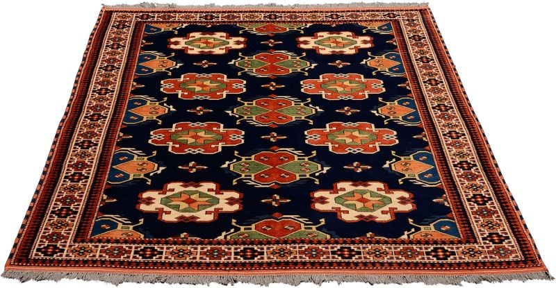 Moltai Oriental Rug 154 × 183 cm, Wool, hand-knotted, 50 years old — view 2 Moltai Oriental Rug 154 × 183 cm, Wool, hand-knotted, 50 years old — view 2