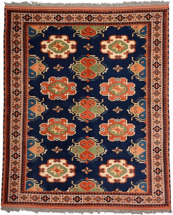 Moltai Oriental Rug 154 × 183 cm, Wool, hand-knotted, 50 years old Moltai Oriental Rug 154 × 183 cm, Wool, hand-knotted, 50 years old
