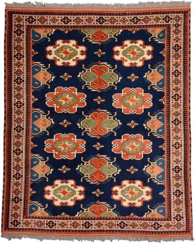 Moltai Oriental Rug 154 × 183 cm, Wool, hand-knotted, 50 years old Moltai Oriental Rug 154 × 183 cm, Wool, hand-knotted, 50 years old