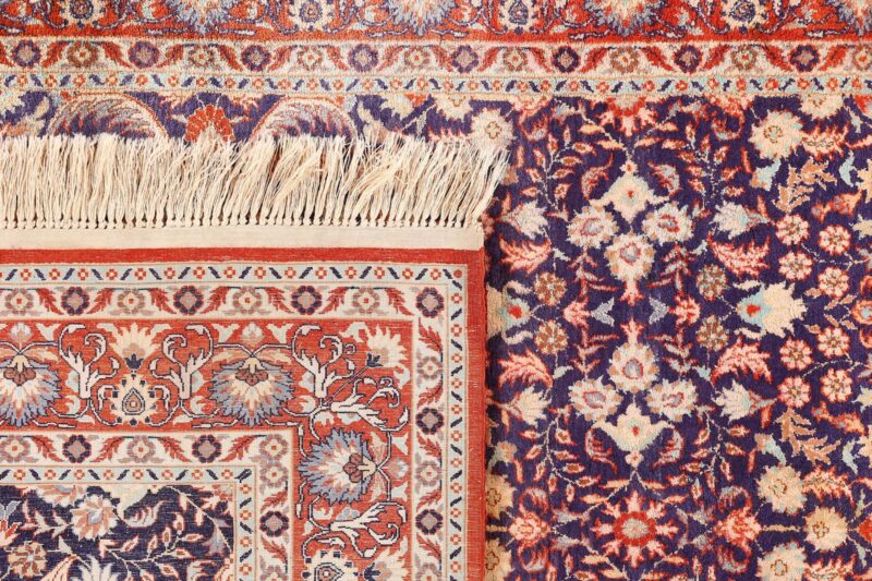 Peking Oriental Rug 105 × 146 cm, Silk, hand-knotted — view 7