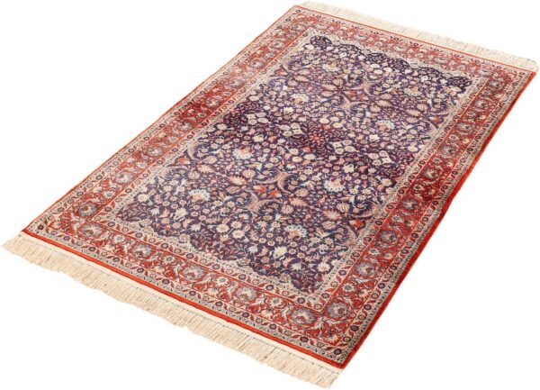 Peking Oriental Rug 105 × 146 cm, Silk, hand-knotted — view 3