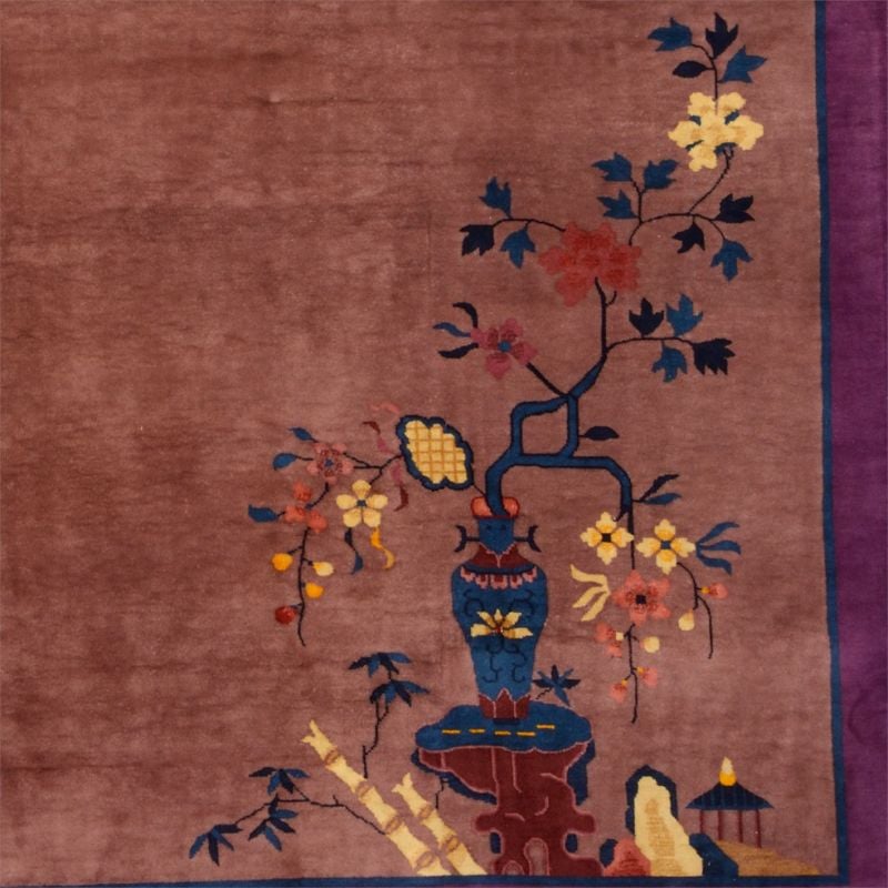 Peking Oriental Rug 271 × 343 cm, Wool, hand-knotted, antique — view 4 Peking Oriental Rug 271 × 343 cm, Wool, hand-knotted, antique — view 4