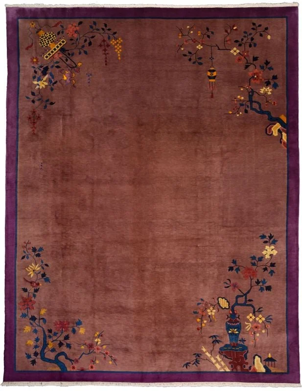 Peking Oriental Rug 271 × 343 cm, Wool, hand-knotted, antique Peking Oriental Rug 271 × 343 cm, Wool, hand-knotted, antique