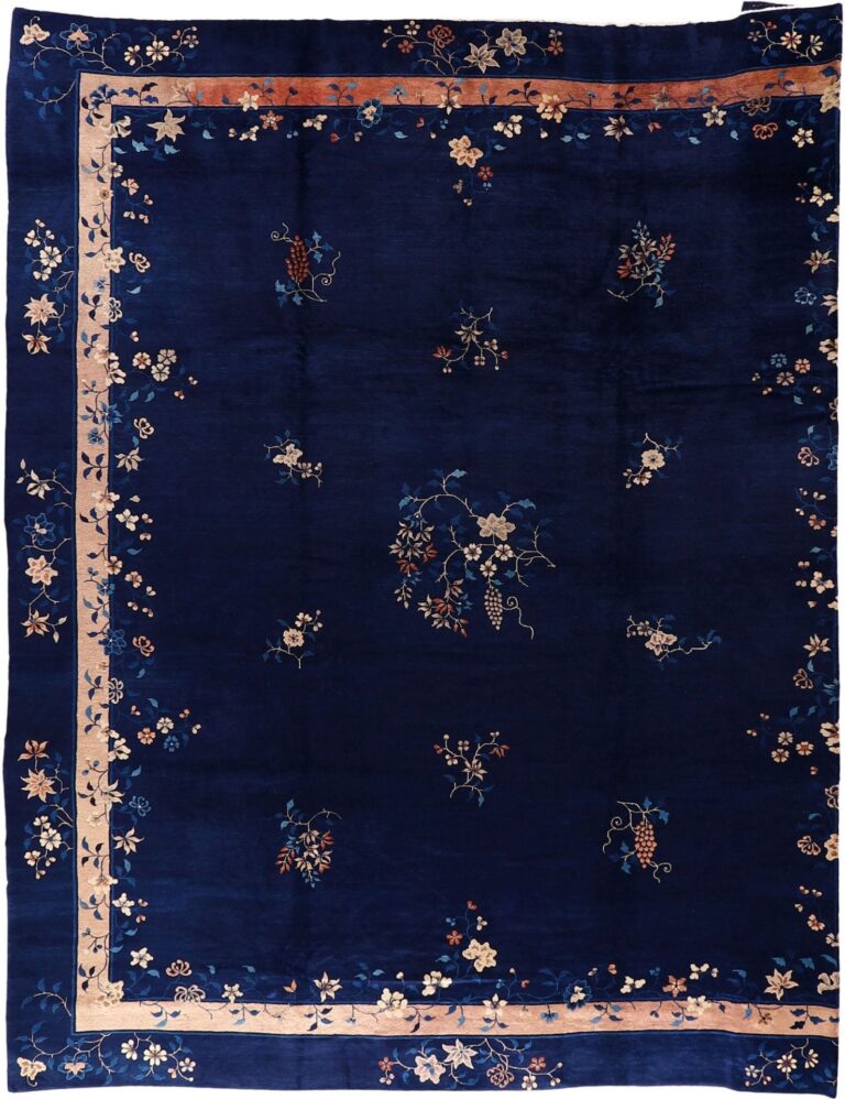 Peking Oriental Rug 370 × 440 cm, Silk, hand-knotted