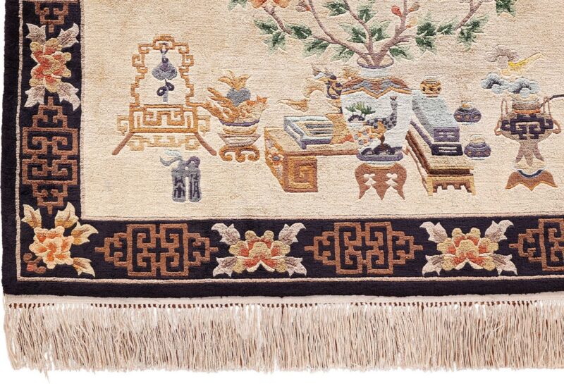 Peking Oriental Rug 60 × 93 cm, Silk, hand-knotted — view 5