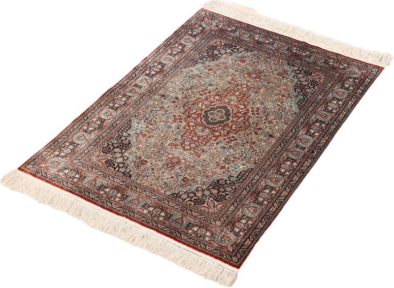 Peking Oriental Rug 62 × 91 cm, Silk, hand-knotted, filigree — view 3