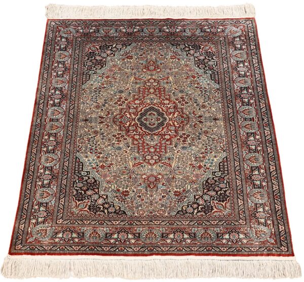 Peking Oriental Rug 62 × 91 cm, Silk, hand-knotted, filigree — view 2