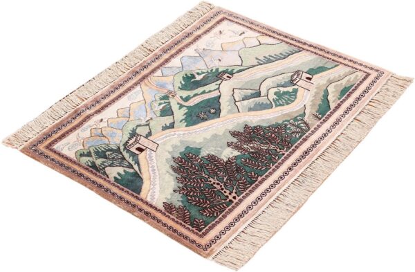 Peking Oriental Rug 65 × 90 cm, Silk, hand-knotted — view 4