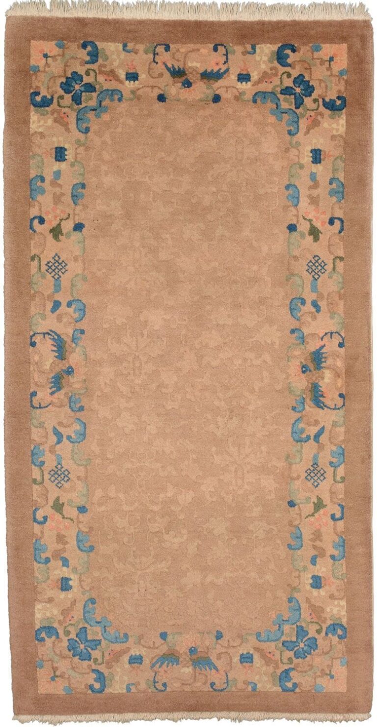 Peking Oriental Rug 92 × 180 cm, Wool, hand-knotted, antique