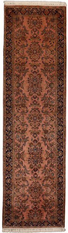 Sarouk Oriental Rug 92 × 290 cm, Wool, hand-knotted, vintage