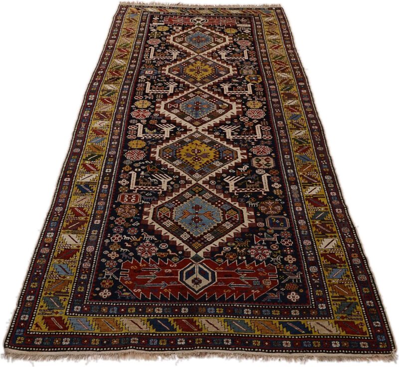Shiraz Oriental Rug 135 × 300 cm, Wool, hand-knotted, antique — view 2